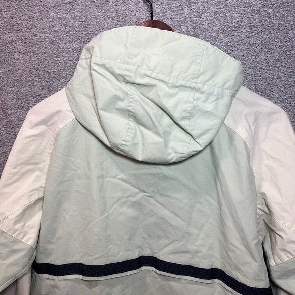 Columbia Jacket Women L Green Hooded Full Zip Lined Breathable Outdoor - Picture 11 of 13